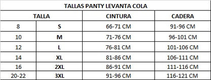 Panty Levanta Cola Y Control Abdomen